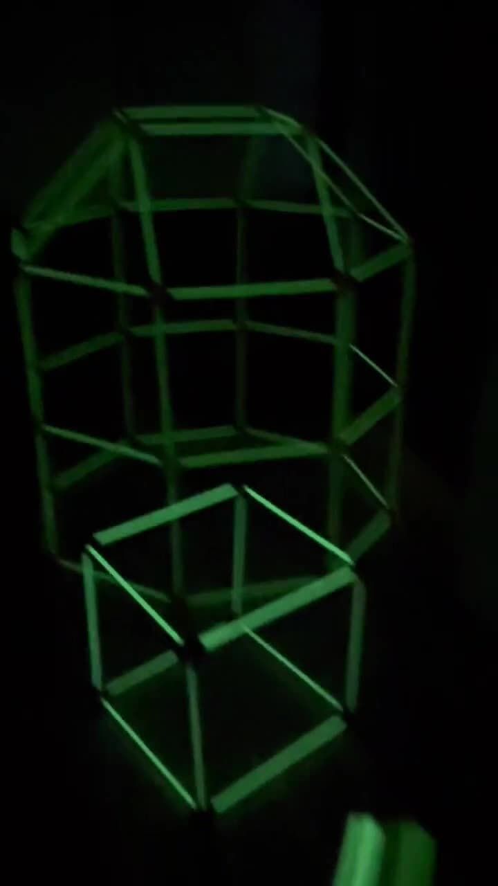 Kids Glow DIY Fort Building Set (130PCS)